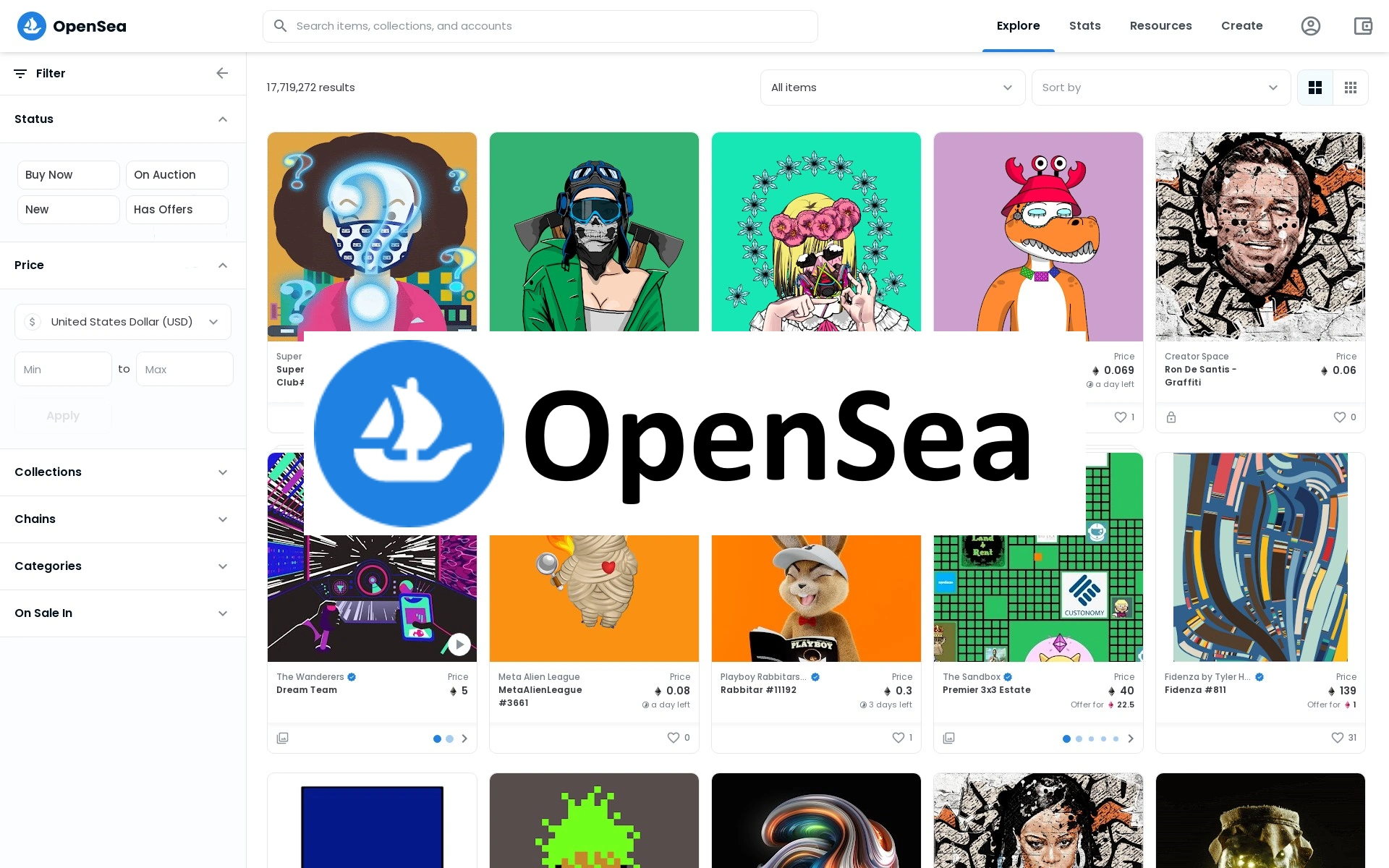 OpenSea'nın Özellikleri